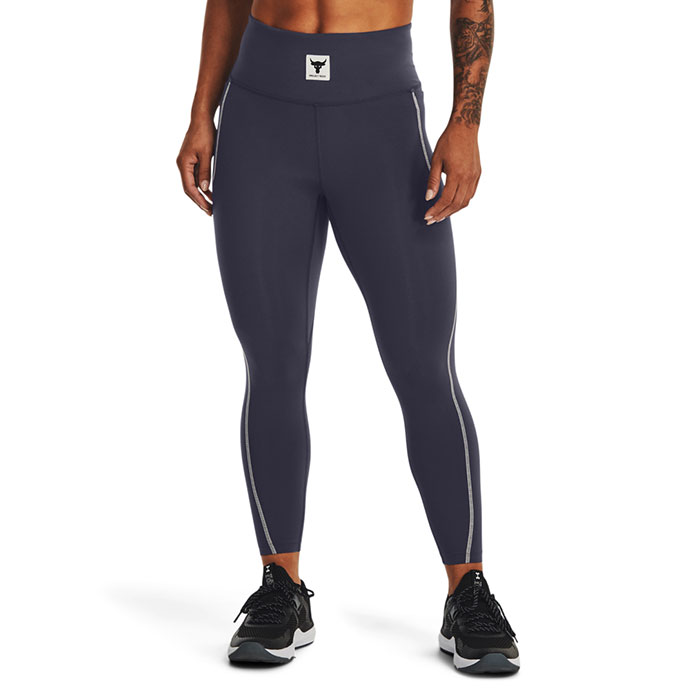 UA Project Rock Meridian Legging, Tempered Steel/Summit White