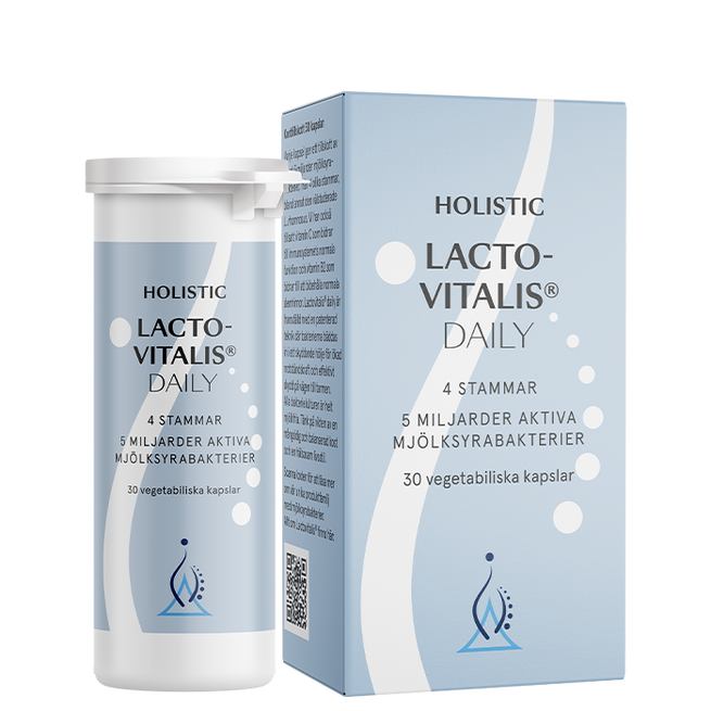 Lactovitalis&reg; Daily Mj&ouml;lksyrabakterier 30 vegetabiliska kapslar