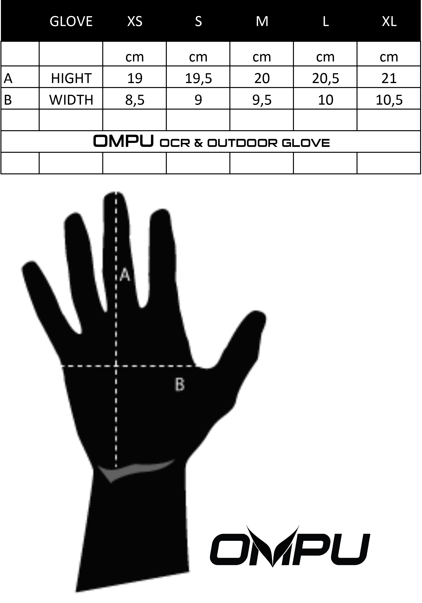 OMPU OCR & Outdoor Glove